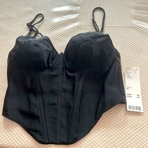 Urban Outfitters Black Bustier Top XS